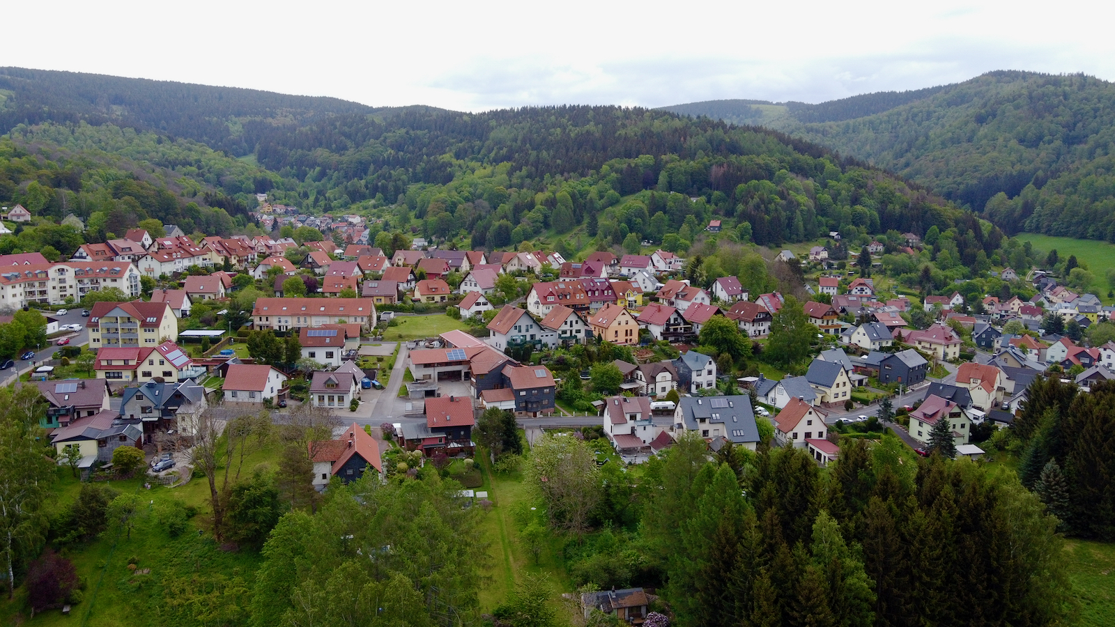 Goldlauter-Heidersbach aus der Vogelperspektive