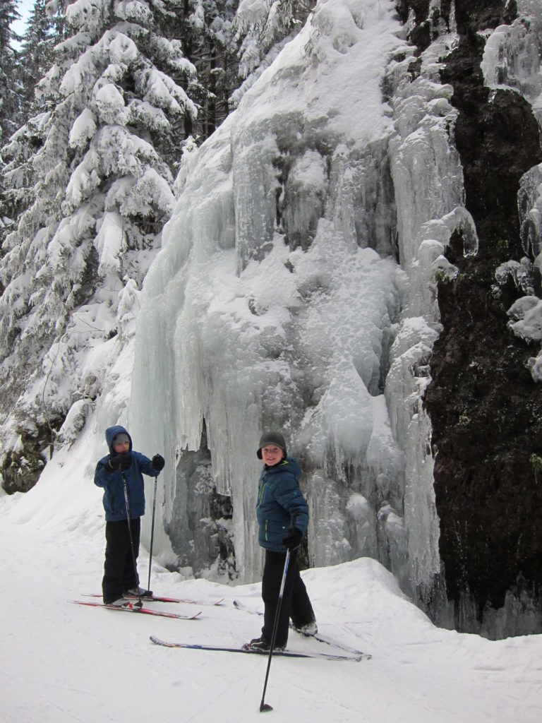 "Triefender Stein" an der Rosenkopfchausee auf dem Weg von Goldlauter hinauf zum Rennsteig