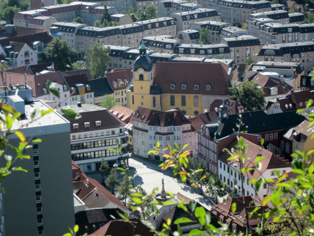 Blick auf den Suhler Markt