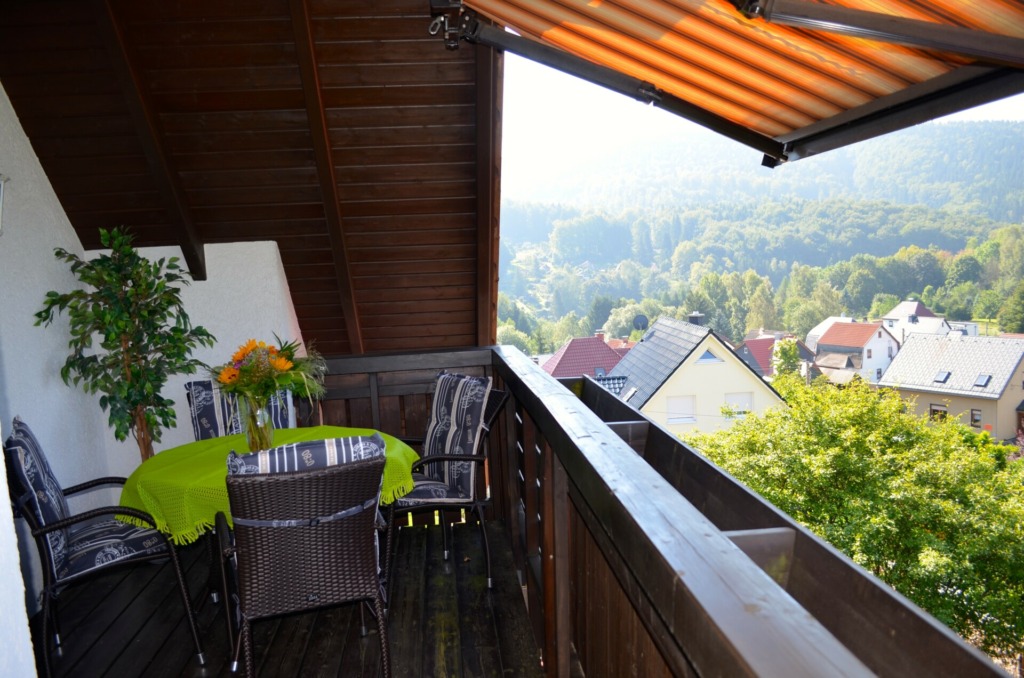 Ferienwohnung "Rennsteigblick" Familie Heinz - Loggia DG