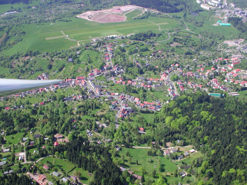 Goldlauter-Heidersbach aus der Vogelperspektive