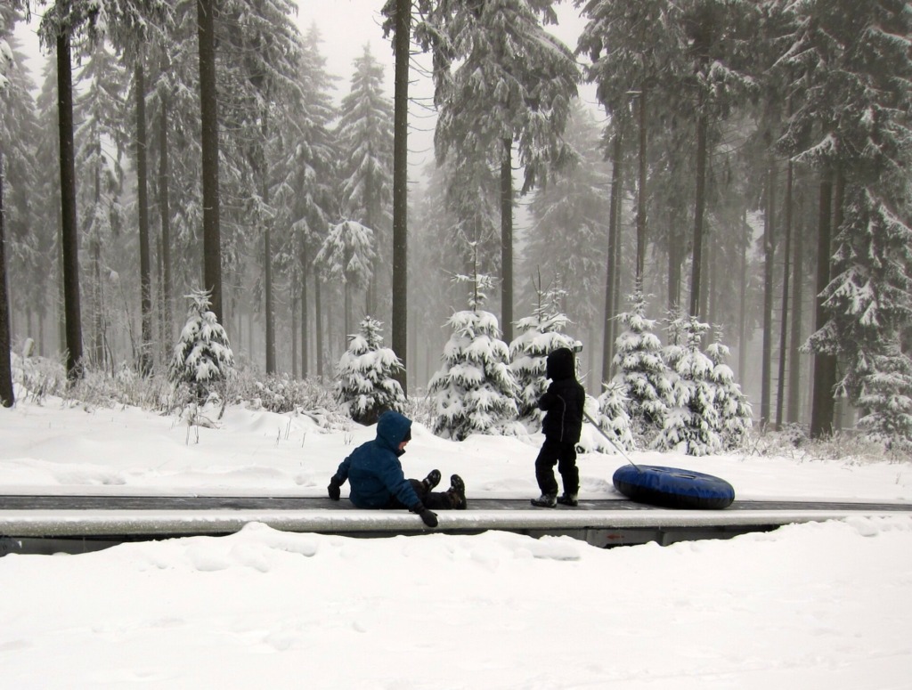 Reifenrutsche in Oberhof