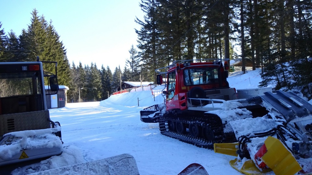 Skistadion im Winter