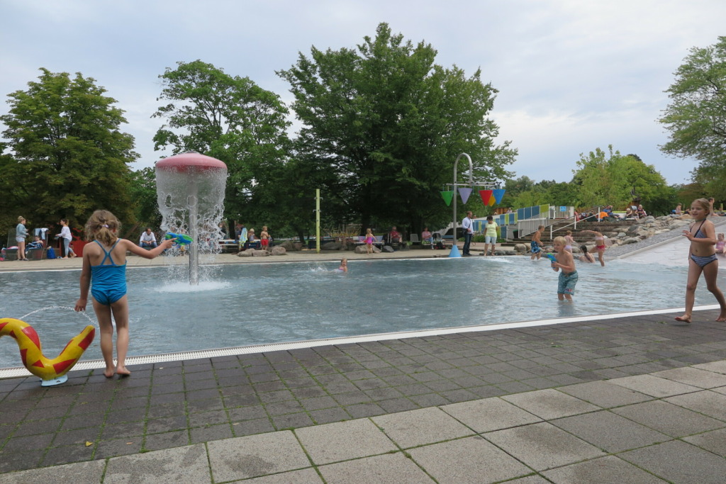 Wasserspielplatz auf der Erfurter "EGA"